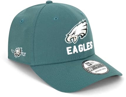 New Era - NFL Philadelphia Eagles Side Hit 39Thirty Stretch Cap, Größe:M-L