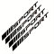 4pcs Auto-Rad-Aufkleber,kompatibel mit Mercedes-Benz M-CLASS W163 W164 W166, Felgen-Aufkleber,1-Black
