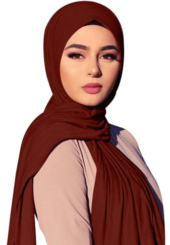 Beokeuioe Frauen Schal Kleider, Hijab Kopftuch Für Damen, Modern Kopftücher Weicher Jersey, Muslim Kleid Türkisch islamische Premium Gebetskopftuch, Umrah Geschenk Hijab