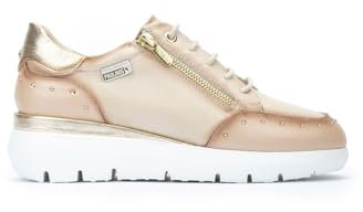 Pikolinos Deportivos en Cuero Rueda para Señora Color Nata