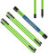 BAIRBRE Lot de 2 bâtons d'alignement de golf - Bâtons d'alignement de golf pliables de 121,9 cm - Aide à l'entraînement au golf pour viser, puting, entraînement complet - Bâtons d'entraînement de golf