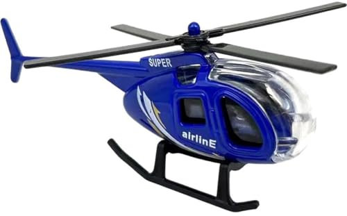 Kleines Hubschrauber-Flugzeug-Spielzeug Aus Druckgusslegierung, Desktop-Dekoration, Ornament, Kinderspielzeug, Geburtstagsgeschenk Für Kinder Und Erwachsene, Metallmodell