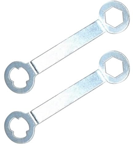 Metal Football Boot Stud Wrench - 2 PCS Football Studs Spanner Steel Track Spikes Wrench, Rugby Stud Key Replacement Tool for M5 Soccer Shoes, Football and Rugby Shoes
