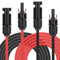 Pfloge® Solarkabel 6mm², 3m Solarkabel Verlängerung mit Solarstecker, IP67 Wasserdicht, Rot+Schwarz