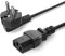 Netzkabel 3 Polig 1,5m, (1 Stück) Varbmt Kaltgerätekabel Universale Stromkabel (NEMA 5-15P auf IEC 320 C13) für Monitore, PC, Drucker, PS3/PS4 PRO, Scanner, TV, Bildschirm, Beamer