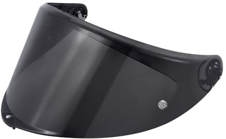 Motorradhelm Visier,Motorrad Windschutzscheibe Helm Visier für K6 K6s,Helm Visier mit Anti-Beschlag-Nagelbefestigung,Helmlinsenvisier Motorradhelm Zube(Schwarz)