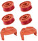 6 PCS Worx Strimmer Spool Replacement for WG151/WG163E Series/WA0004-0.065 (1.65mm) Autofeed Nylon Line, Lawn Trimmer Spool Line Replacement Accessories(4 Spools, 2 Caps)