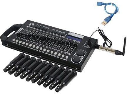 Controlador de DJ 512CH DJ Controlador Efecto de la etapa del controlador LED Para luces de DJ, luces par y móviles(1C 1T and 10RB)