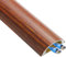 Wooden Floor Metal Cable Hider, 1m Ethernet Cable Conduit, Wire Hider, Self-Adhesive Wire Management Kit, Moulded Channels(Wood color,Width 27mm)