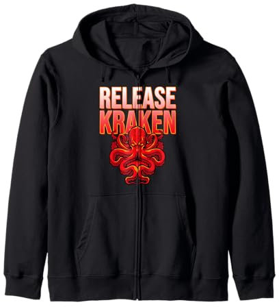 Maglietta Release Kraken Octopus Squid Felpa con Cappuccio