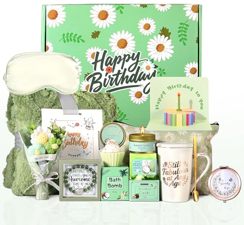 Muttertagsgeschenke für Mutter, Gänseblümchen, Geburtstagsgeschenke für Frauen, Selbstpflege, Geschenk, Körbe für Frauen, Spa, Geburtstagsbox, Pflegepaket für Frauen, Mutter, Ehefrau, Tochter
