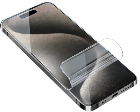 Negugew 2 Piezas Protectores de Pantalla para iPhone 15 Pro Max (6.7 Zoll), Película de Hidrogel Ultrafina de TPU Suave para iPhone 15 Pro Max (6.7 Zoll) Sensible al tacto