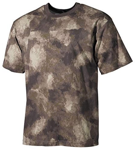 MFH US T-Shirt, halbarm,170 g/m² (DE/NL/SE/PL, Alphanumerisch, M, Regular, Regular, HDT-camo)