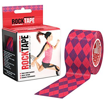 RockTape Std Kinesiologie 2 Zoll Rollen Unterstützung Tape-Pink Garmin, Argyle-Rosa, 5cm x 5m