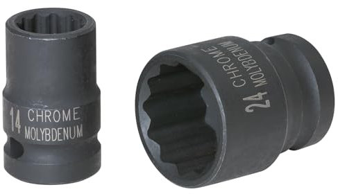 KS Tools 515.0927 Douille à chocs courte 12 pans 1/2'' 27 mm