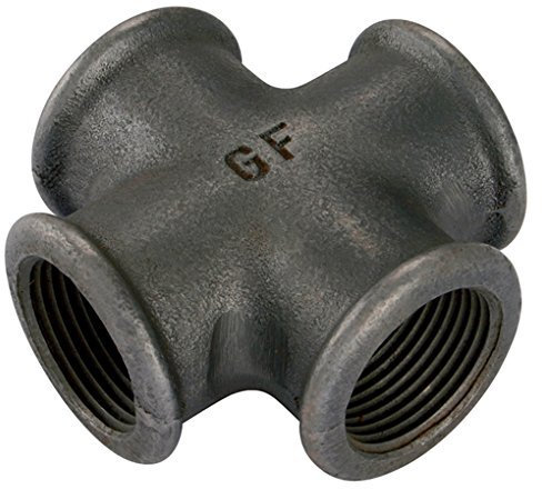 Georg Fischer +GF+ Temperguss Fitting, Schwarz, NR. 180, 3/4 C1, Kreuz Stück
