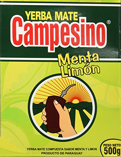 Goya Yerba Mate Campesino Menta Limón 5x330 gr, Energizante Natural y Fuente de Proteína Vegetal, Hierba Mate Ideal para Mate Imperial y Calabaza