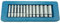 US PRO 13pc 1/4 dr Deep Sockets 4 - 14mm Single Hex 6 Point 1388