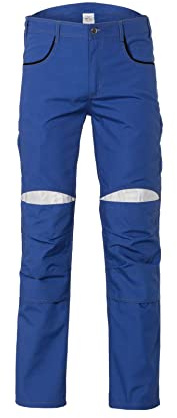 Planam 2912052 DuraWork Bundhose, Kornblau/Schwarz, Größe 52
