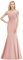 BABYONLINE D.R.E.S.S. Robe de Soirée Femme Longue Sirène Trompette Epaules Nues Perlée avec Broderie Dentelle Florale Rose 40