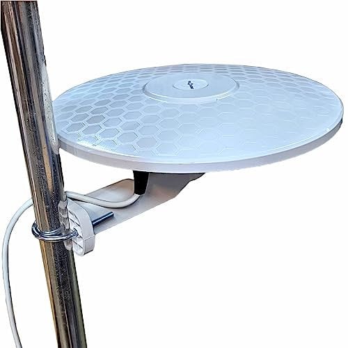 HELIO-MOBIL Omnidirectional Amplified Digital HD TV Aerial Antenna 33dB High Gain Booster. Freeview UHF FM DAB. 12V / 24V ideal for Motorhome HGV Truck Caravan Boat Camping by Unispectra®