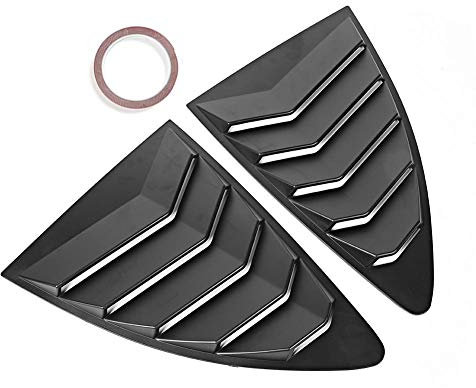 KIMISS Louvers para Ventana Trasera, Panel de Spoiler, Compatible con 86 GT86 2013-2019, diseño aerodinámico, 2 Piezas, Ajuste preciso