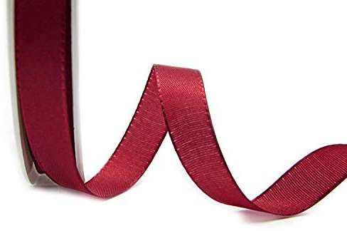 finemark 50 m x 15 mm TAFTBAND Bordeaux Dekoband Geschenkband Stoffband Tischdeko Hochzeit Ostern Schleifenband Visco TAFT Kartengestaltung Basteln