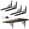 10 Inch Decorative Shelf Brackets Pack of 4, Heavy Duty Steel Shelf Supports, Right Angle Shelving Hardware(250mm/10inch)