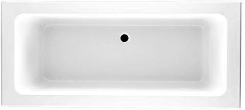 Asoka Bathroom Double Ended Super Strong Acrylic Gloss White Bath Bathtub – 1700 x 700