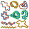 FRIUSATE 9 Pieces 24 Links Wacky Track Toys Snake Toy Puzzles Snap and Click Fidget Toy Finger Sensory Toys for Stress Relief or Party Bag Fillers
