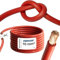 EBROM Batteriekabel hochflexibel Hi-Flex (Hi Flex) 10mm2 Kabel – Meterware in ROT - sehr biegsam – Mantel aus PVC (70 ± 5 Shore) 99,9% OFC Kupfer 10 mm² - als Starterkabel, Ladekabel oder ähnliches