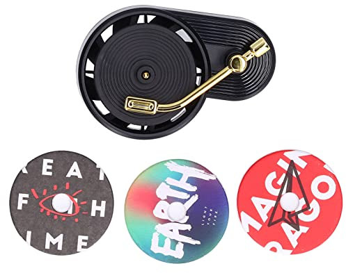 Retro-Plattenspieler-Duftdiffusoren, Auto-Duft-Diffusoren Plattenspieler-Parfüm-Auslass-Diffusor-Luftreiniger für Auto-Heimbüro