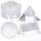 Set mit 4 optischen Kristallprismen-Set K9 mit Prism für den Unterricht von Wissenschaft, Physik, Spielen und Fotofotografie