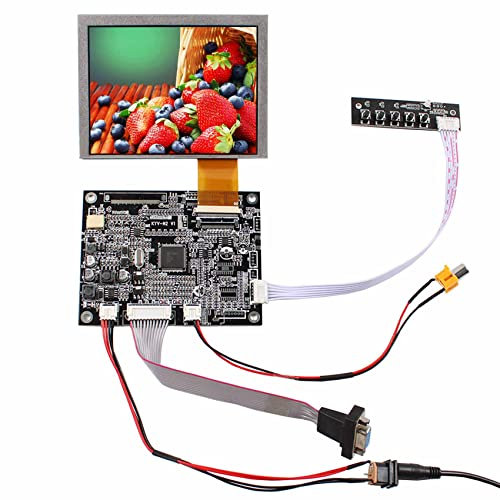 VSDISPLAY 5 Zoll AT050TN22 640 x 480 50-poliger TN LCD-Bildschirm und VGA AV Controller Board KYV-N2 V1