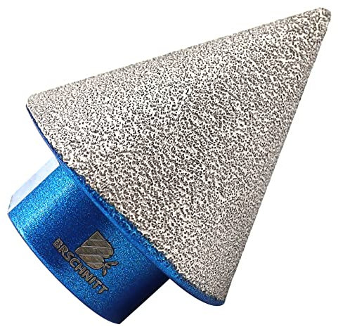Fresa Diamantata Punte Smusso – BRSCHNITT Fresa Diamantata 35 mm x M14 Punte per Smusso per esistenti di piastrelle in gres porcellanato in marmo di granito