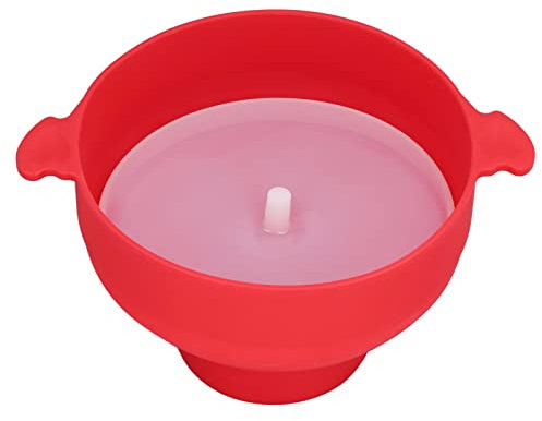 Cubo de silicona para palomitas de maíz para microondas, recipiente para palomitas de maíz para microondas con asa y tapa, fabricante de palomitas de maíz plegable para la noche de cine familiar