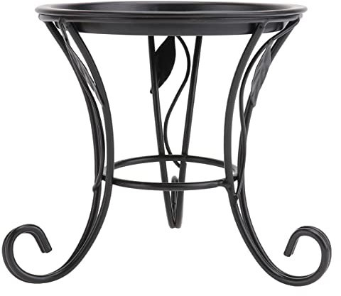 Cabilock Zimmerpflanzen Topf Eisen Zimmer Blumentopf Pflicht Stützen S?ULE Schublade Container Hocker Innen Kunst Schlafzimmer Schwarz Jahrhundert Schmuckauslage Balkon Metallregal
