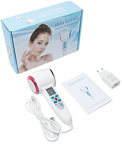 Mano LED Martillo Cara Belleza Masajeador Cuidado De La Piel Caliente-Frío Masajeador Facial Ultrasónico Cara Cuerpo Spa Instrumento De Belle