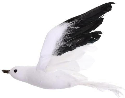 Gadpiparty Hängende Möwen Fliegender Vogel Mobile Schaumstoff Weißer Vogel Hängende Verzierung für Decke Kinderzimmer Garten Balkon Party Hochzeit Möwe Größe S
