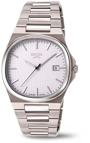 Boccia Herren-Armbanduhr Titan mit Saphirglas 3657-01