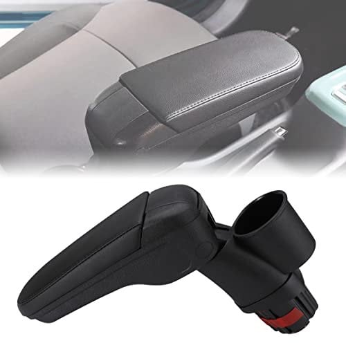 MangWany Mittelarmlehne mit Ablagefach Schale für Smart 453 Fortwo Forfour Klappbare Armlehne mit Getränkehalter