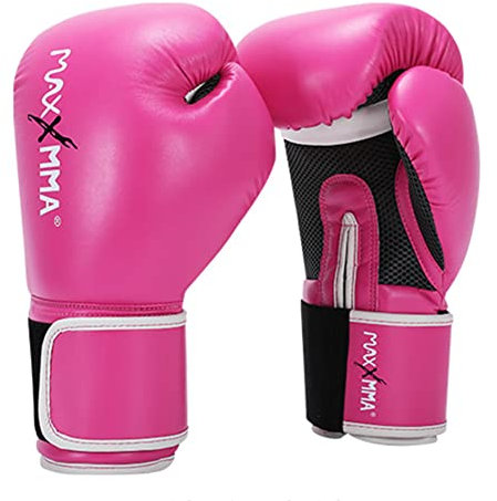 Gants de boxe, gants d'entraînement pour hommes et femmes, jeunes, gants professionnels de combat, Muay Thai, kickboxing, protection du poignet, rose, 340,2 g (rose, 226,8 g)