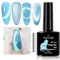 NAILGIL Cat Eye Gel Nagellack mit Magnet, Cat Eye Magnetic Gel Polish Soak Off UV LED Professionelle Anwendung für Nail Art Maniküre Salon DIY- Jelly Blue