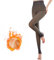 Collants Thermiques Femme Hiver Chaud Collants Polaire Effet Transparents, Épais Extensible Taille Haute Slim Collants Legging Taille Unique Noir Demi Pied