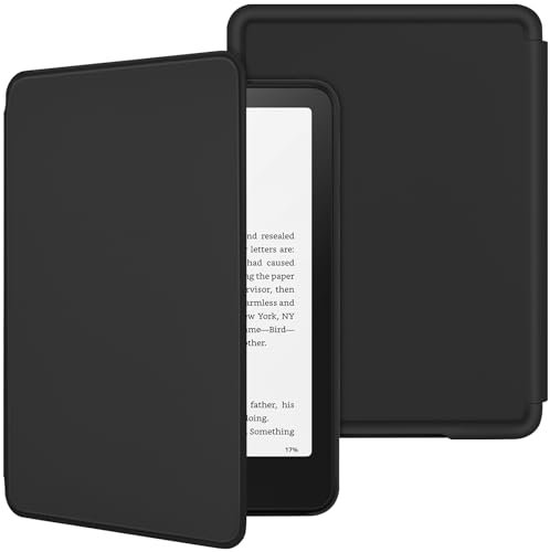 KBCASE Case for 7 Kindle Paperwhite (12th Generation-2024) and Kindle Colorsoft Signature Edition 2024, PU Leather Shell Cover with Auto Sleep/Wake for kindle Paperwhite 2024 E-Reader Case