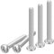 DTGN #6-32X1-1/4 Vis à Tête Cylindrique, 100 Pièces En Acier Inoxydable 304, à Empreinte Cruciforme, Filetage UNC Complet, Finition Brillante, Kit de Vis Et Boulons