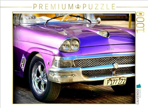 CALVENDO Puzzle EIN Motiv aus dem Kalender Best of Fairlane 500 - EIN Ford mit Flossen in Kuba | 1000 Teile Lege-Größe 64 x 48 cm Foto-Puzzle für glückliche Stunden