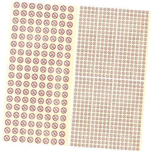 Operitacx 1000stücke Babysicherheits-aufkleber Für Lebensmittel Und Spielzeug Haftende Warnaufkleber Für Bunte Auffällige Designs Einfach Anzubringen Vielseitig Einsetzbar