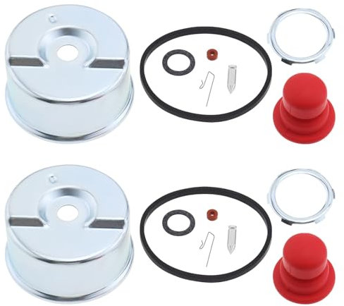 SG Store 2 Sets Vergaser Schwimmerkammer Und Nadelsitz Kit Primer Ballon O-Ring Reparatur Kit Kompatibel mit Tecumseh 631867 631021B 631021A 631021 36045A Rasenmäher Vergaser