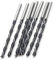 Lot de 10 forets à bois de 3 mm pour le travail du bois, en acier au carbone, trou de planche à bois, foret hélicoïdal, outil à main, foret à bois